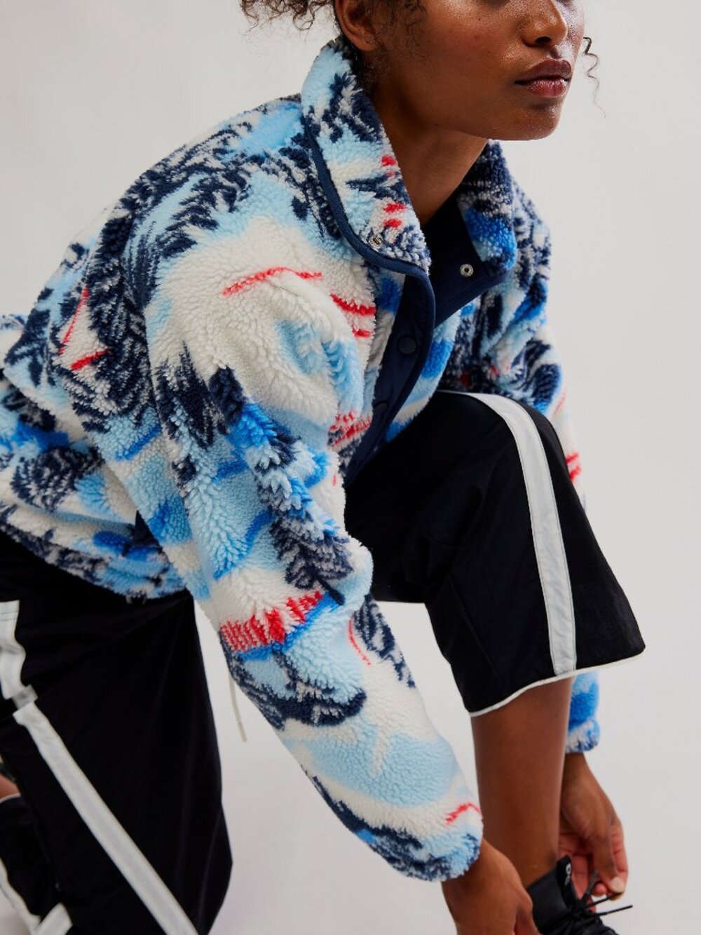 FP MOVEMENT Hit The Slopes Printed Fleece Jacket / Alpine Combo - Picture 2 of 9